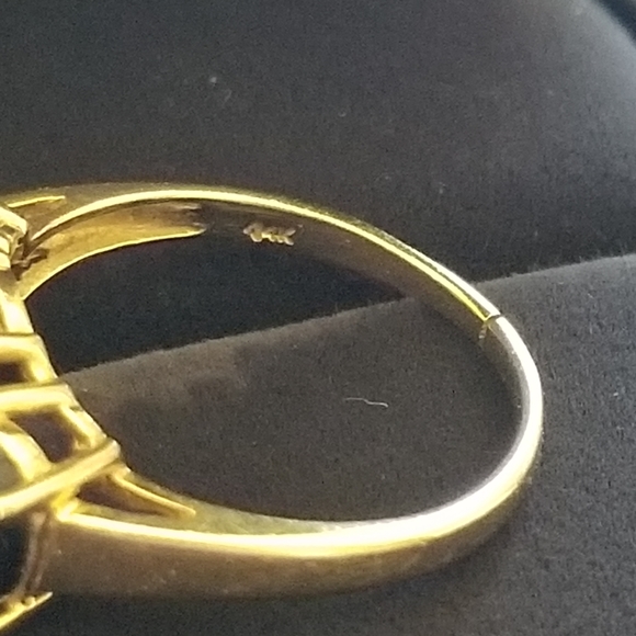 Black Onyx Ring 10k gold - Picture 3 of 6